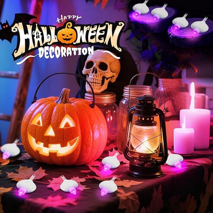 24 Pack Mini LED Lantern Lights - Battery Operated Small Lights for Paper Lanterns, Perfect for Party, Birthday, Wedding, Halloween, Christmas Decorations (Pink)