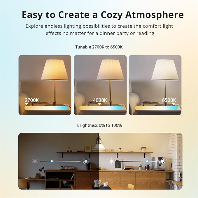 Smart Light Bulb, Color Changing Light，1 Pack