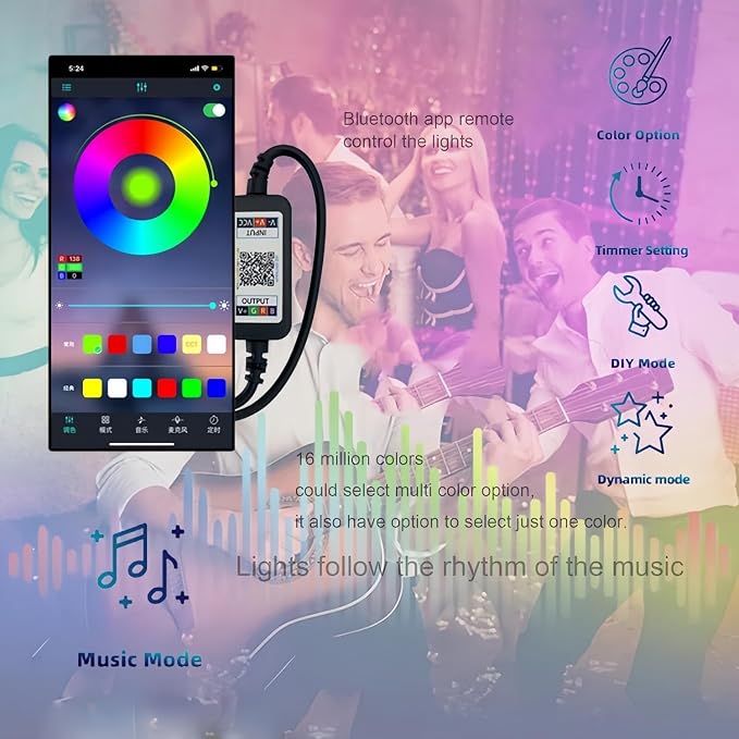 Ulalaza RGB & Color Flow Effect Better Together LED Neon Sign with Remote Control Music Sync Timer Setting LED Acrylic Light for Wall Party Décor Bedroom Bar Wedding Home Birthday USB Powered