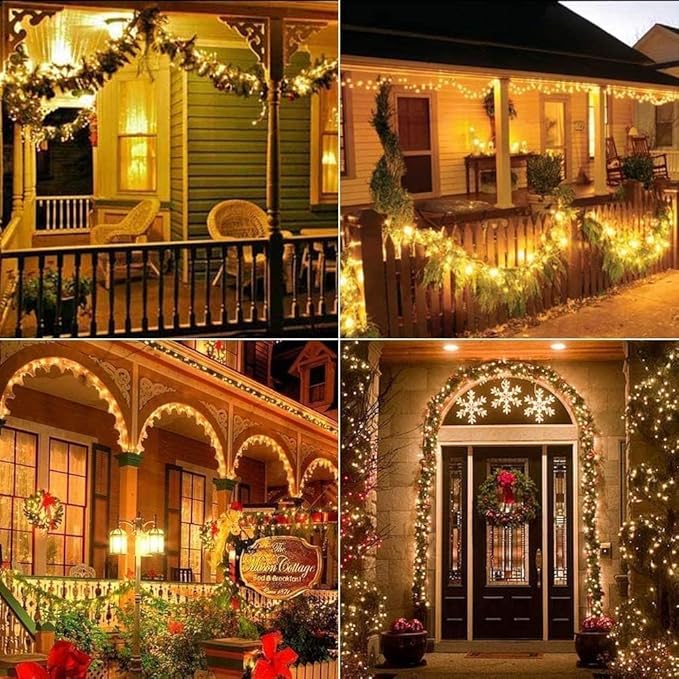 Joomer LED Fairy Lights Battery Operated, 4 Pack Each 16FT 50 LED Cuttable Starry Lights with Timer for Bedroom, Parties, Wedding Christmas Indoor Decor (Warm White)