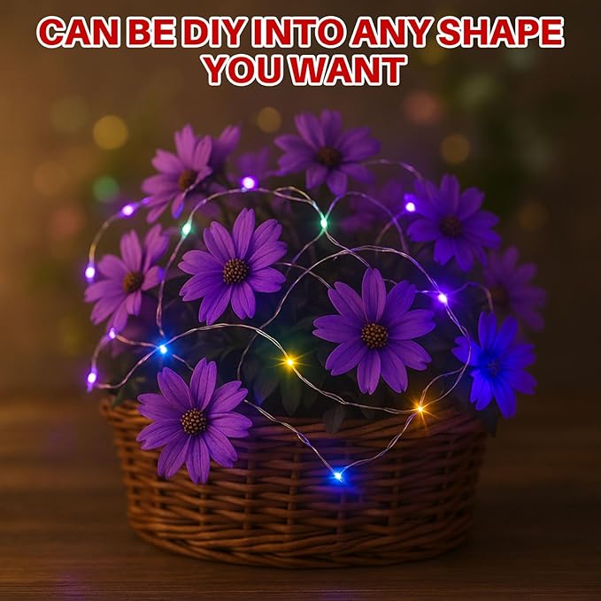 Macarrie 3 Pcs Multicolor Fairy Lights USB Powered 16 ft 50 LED String Lights Plug in for Indoor Outdoor Bedroom DIY Party Wedding Home Festival Tree Garden Xmas Decoration
