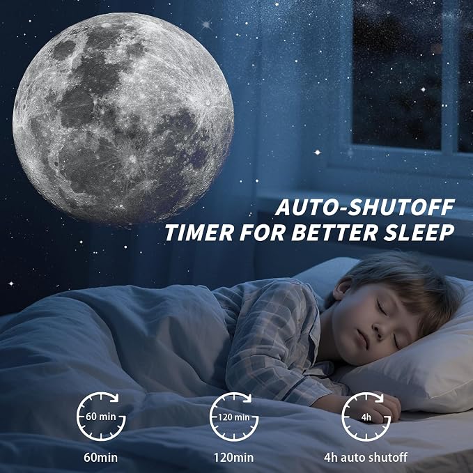 Galaxy Projector, Star Projector Planetarium with 13 Disc for Bedroom Deko | 5K HD Projection • Dynamic Meteor • RGB Ambient Light Strip • Auto Timer • Expandable Slide Set • Gift for Kids & Adults