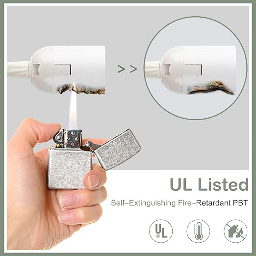 JACKYLED Extension Hanging Lantern Cord Cable UL 12Ft E26 E27 Socket On/Off Switch Plug in Pendant Lighting for Kitchen Bedroom Plant Growth Light | Switch Near the Bulb, E26 E27 Socket On/Off Switch Plug in Pendant Lighting for Kitchen Bedroom Plant G...