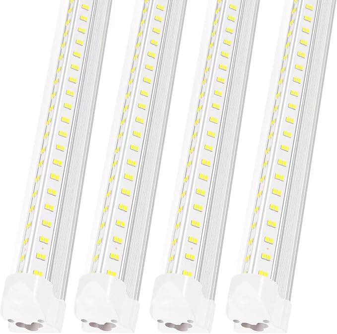 3FT Led Shop Light,3FT Lights 36W 6500K 5000LM Daylight,Led Shop Lights 110V Linkable Clear Cover Integrated V-Shape for Shop Garage Warehouse Workshop Commercial Bay Lighting(4-Pack)