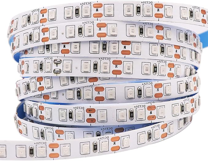 12V 5M/16.4ft LED Strip Light Warm White 3000K 600LEDs Flexible SMD2835 High Brightness No-Waterproof IP20 LED Tape Lights for Bedroom Kitchen Party etc(No Power Supply)