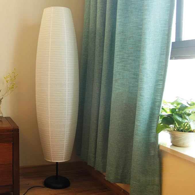 XENOID Paper Floor Lamp - Rice Paper Lantern Floor lamp Modern Large Floor Lamp for Bedroom,Living Room, Soft Light Lamp