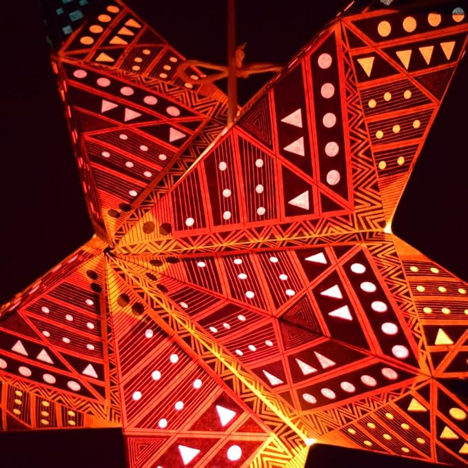 Crux Paper Star Lantern with 12 Foot Power Cord Included