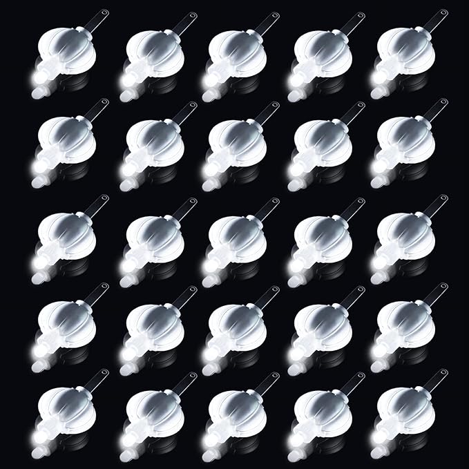 24 Pack Mini LED Lantern Lights - Battery Operated Small Lights for Paper Lanterns, Perfect for Party, Birthday, Wedding, Halloween, Christmas Decorations (White)