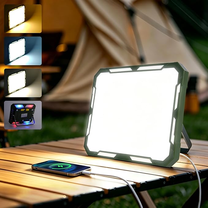 3000LM Camping Lights, Rechargeable Camping Lantern for Power Outages, | 5 Magnetic 6 Modes, Waterproof Emergency Lights for Home Power Failure,Tent, Car Repair, Fishing