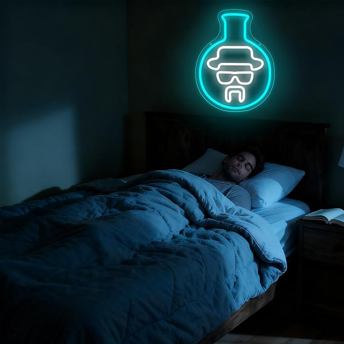 Movie Neon Sign for Wall Decor Movie Role LED Light for Man Cave | Dimmable breaking neon light, bedroom, home theater club bar dorm decor, birthday gifts for men fans, size 11.8*11.6 in
