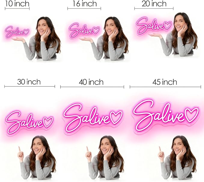 Custom Neon Sign, Personalized LED Neon Light for Wall Decor, Customizable Name Logo Sign for Wedding, Birthday, Bar, Salon, Game Room, Business, Bedroom