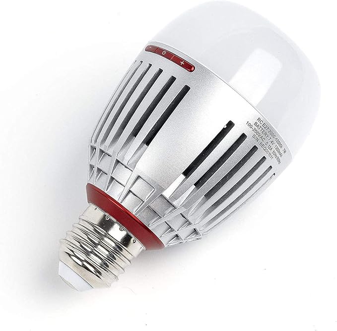 Aputure Accent B7c LED Smart Bulb 7W RGBWW,2000k-10000k Bi Color,CCT/HSI/FX Mode,App Control Built-in Battery, E26/E27 Socket