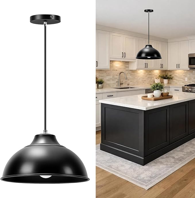 Black Pendant Lights Kitchen Island,Hanging Pendant Light Fixtures,Kitchen Pendant Lighting Over Island