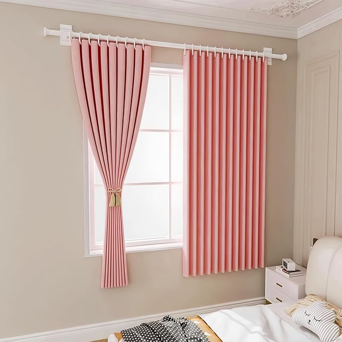 Gxi Pink Blackout Bottom Bunk Bed Curtain Single Bed Shading Decor