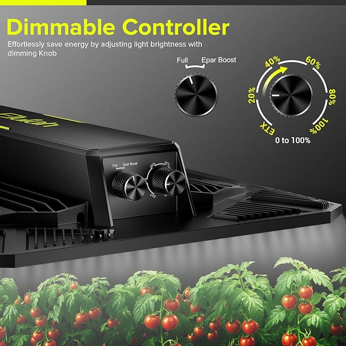 LED Grow Light 150W Full Spectrum Grow Lights for Indoor Plants | UAP1500 Commercial Growing Lamp Full Epar Boost Mode Switch Daisy Chain, Dimmable for Seeding Veg Bloom in 2x2, 3x3 Grow Tent