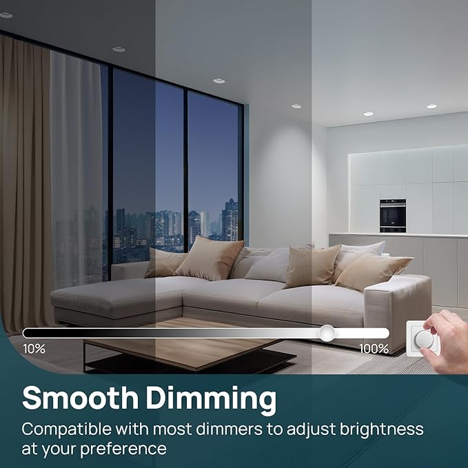 Linkind BR30 LED Flood Light Bulbs Indoor, 65W Equivalent Dimmable LED Recessed Bulbs, 10W 850 Lumens, 5000K Daylight E26 Base, Recessed Can Light Bulb for Bedroom Dining Room Bathroom, 8 Packs