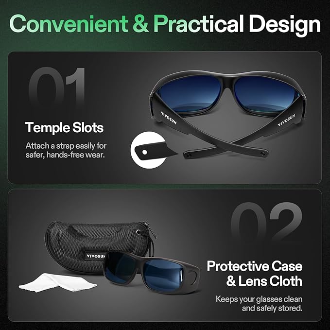 VIVOSUN Grow Room Glasses, Indoor Hydroponics LED Grow Light Glasses, Anti-UV Glasse for Visual Eye Protection, 2pcs (Pack of 2)