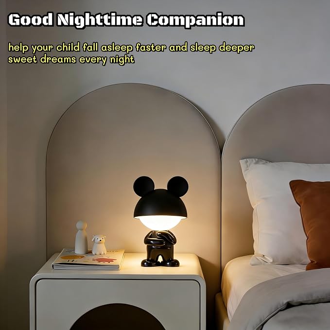 Night Lights for Kids,Rechargeable Table Light,Touch Bedside Lamps,Cordless Dimmable Warm White Light,Baby Nursery,Breastfeeding,Sleep Aid,Cute Decor Gifts for Newborns Toddlers Boys Girls