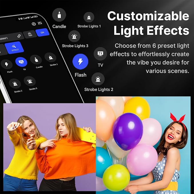 ULANZI 120W Bi-Color LED Video Light, 2700K-6500K 20700 lux/m COB Bowens Mount Photography Studio Light Continuous Output Lighting with APP Control, Adapter and V-Mount for Battery Powered, 6 Effects