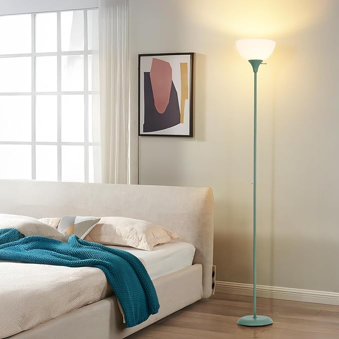 Standing Lamp, Floor Lamp, Dimmable Floor Lamps for Living Room Bedroom Study Office Kid’s Room (Green)