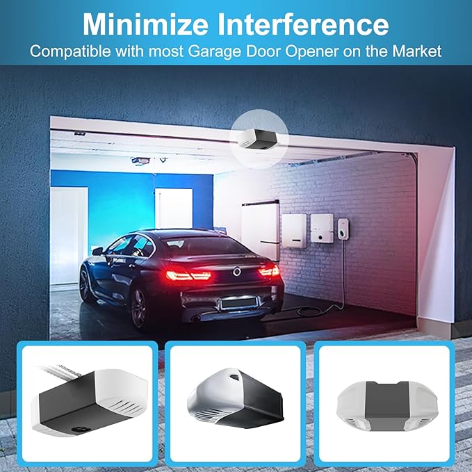 4PK Garage Door Opener Light Bulbs, 1500LM Ultra Bright, Minimize Interference, Compatible with Most Garage Door Openers, 12W, 6000K White, 120V, A19 Bulbs with E26 Base