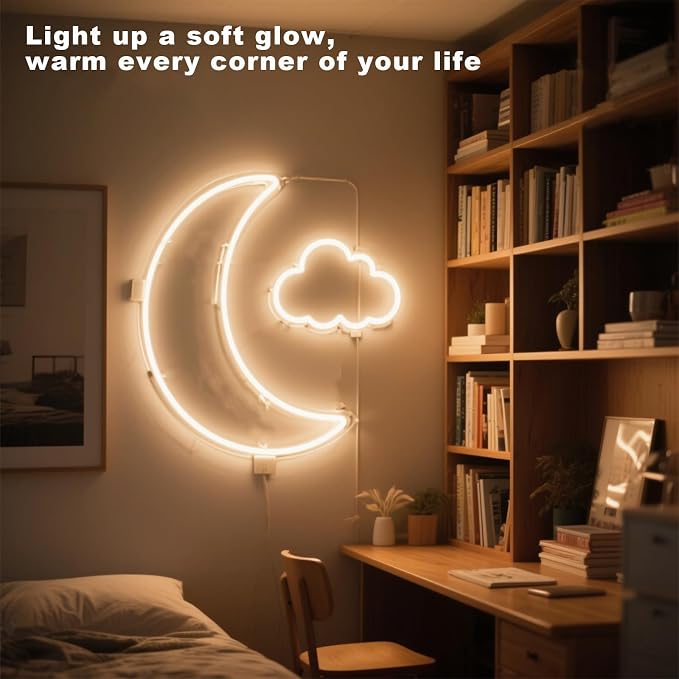 6.6FT Warm Neon Light Strip, 5V USB White Led Strip Lights with Touch Controller, Flexible Neon Rope Light for Bedroom, Party, Home Decor, Poster Lights