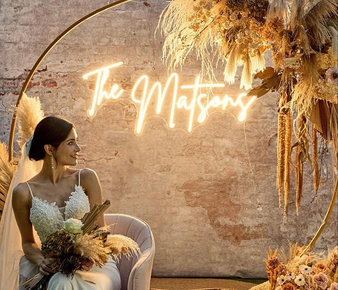 Custom Neon Signs, Neon Sign Customizable for Wall Decor, Custom Name Sign Personalized Neon Sign for Wedding Birthday