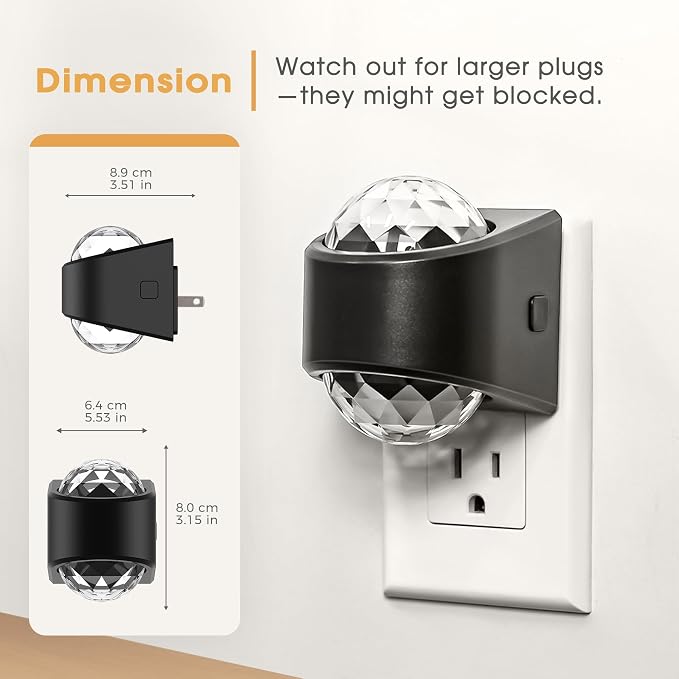 Night Light, Night Lights Plug into Wall, Projector Night Light | 4 Pack, Soft White, Dimmable Brightness Dusk to Dawn LED Nightlight for Kids, Bedroom, Bathroom, Home Decor, Gaming Room