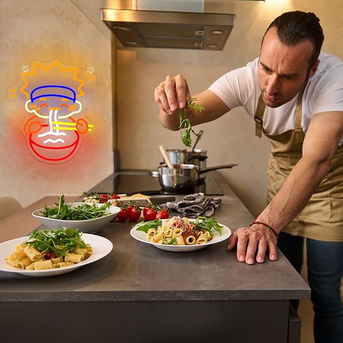 Anime Ramen Neon Sign Noodle LED Light for Wall Decor Dimmable Japanese Noodle Light Up Sign,USB Powered Neon Wall Light for Japanese Restaurant Kitchen Bar Ramen Shop Birthday Gifts Party