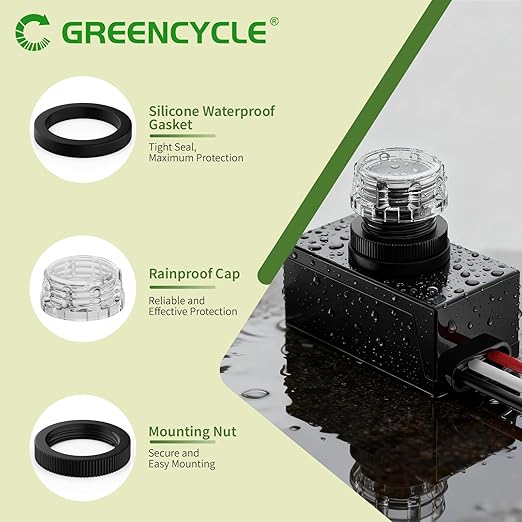 10 Pieces Dusk to Dawn Sensor,Greencycle IP65 Photoelectric Switch for Outdoor Pole Light for Outdoor Lighting 120-277V, Photo Cell Automatic On/Off, Waterproof, Energy Saving,UL Listed