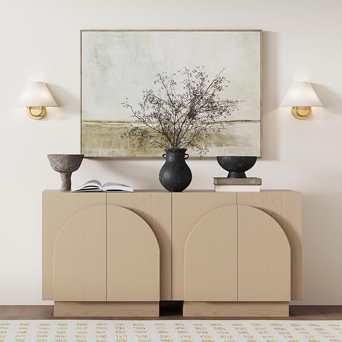 Nathan James Shoal Modern Wall Light Fixture with White Linen Lamp Shade and Vintaged Brass Metal Base for Bedroom or Living Room, Set of 2