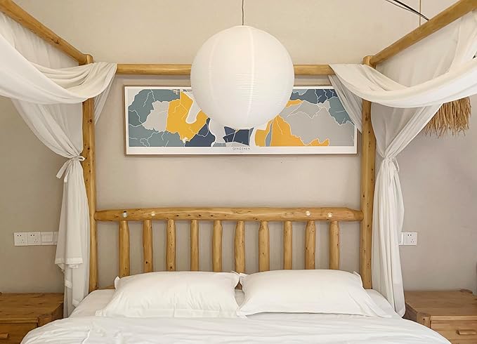 Large 23inch White Round Paper Lamp shade,Chinese Lanterns,Pendent Paper Lantern,Interior Decoration