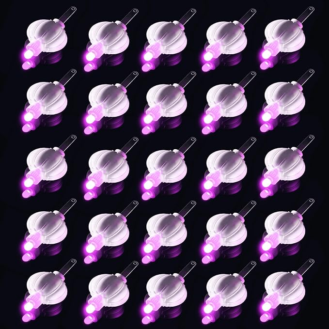 24 Pack Mini LED Lantern Lights - Battery Operated Small Lights for Paper Lanterns, Perfect for Party, Birthday, Wedding, Halloween, Christmas Decorations (Pink)