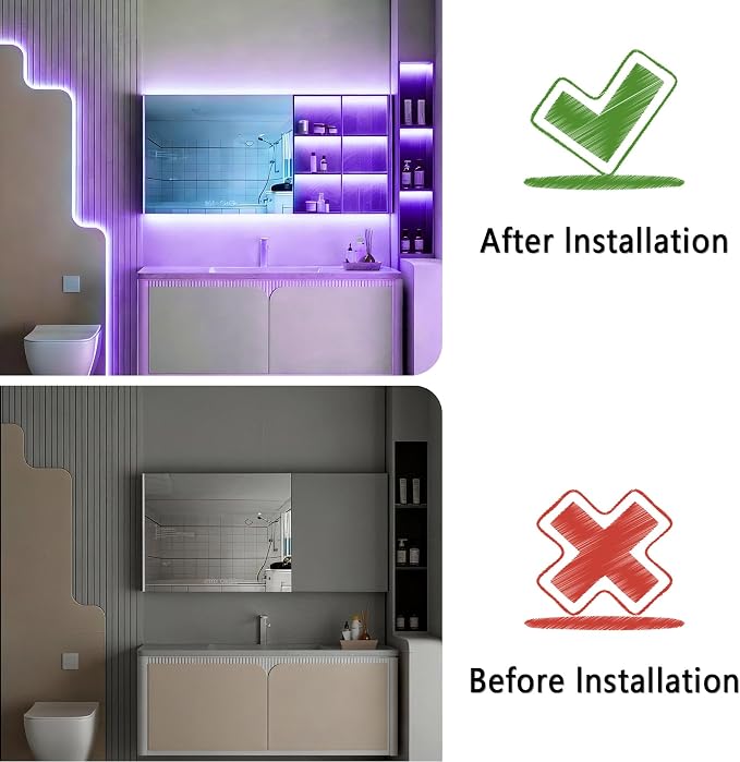 Purple COB LED Strip Lights，30Ft 24V Super Bright Dimmable LED Light Strip High CRI95+ Flexible Tape Ideal for Bedroom Ambient Light Cabinet Stair Decor Home DIY Lighting Project