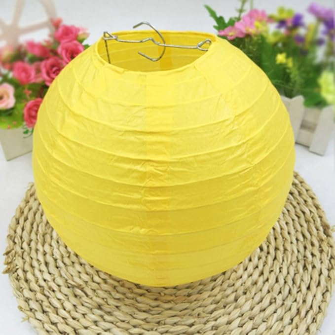 LURICO 16 Pcs Colorful Paper Lanterns (Multicolor,Size of 4”, 6”, 8”, 10”) - Chinese/Japanese Paper Hanging Decorations Ball Lanterns Lamps for Home Decor, Parties, and Weddings