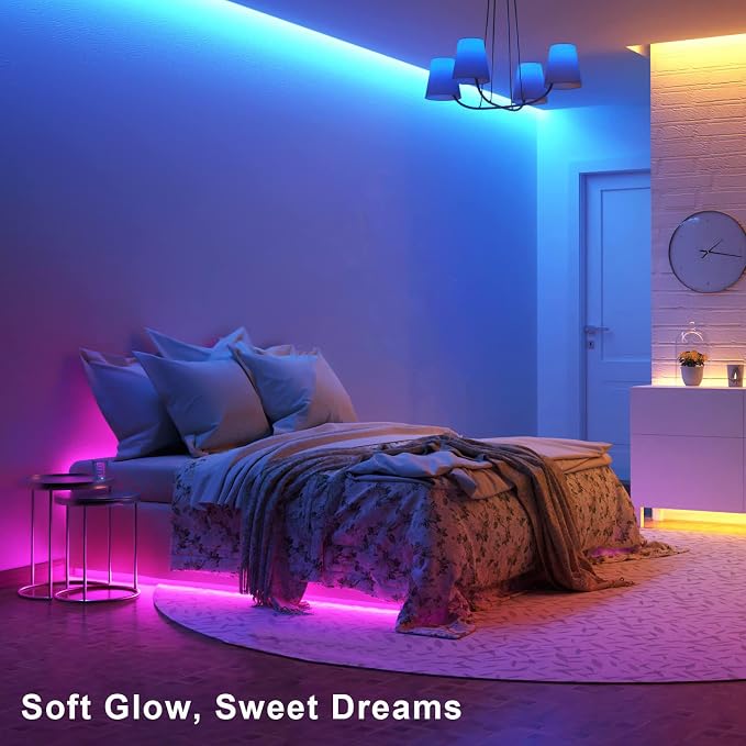 6.56FT RGB Neon Light Strip, 5V USB Led Strip Lights with Touch Controller, Flexible Neon Rope Lights for Bedroom, Party, Home Decor