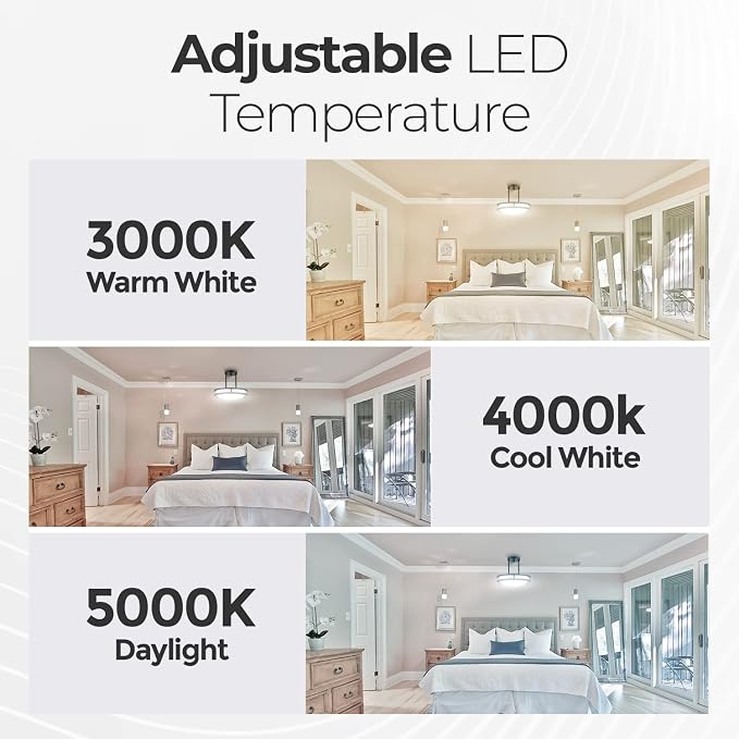 Diodesy- Semi Flush Mount Double Ring Ceiling Light 12-Inch Modern Close to Ceiling LED Light Fixture Oil Rubbed Bronze for Hallway Bedroom Living Room Kitchen Dimmable 30K/40K/50K 3CCT 15W 1050 Lumen
