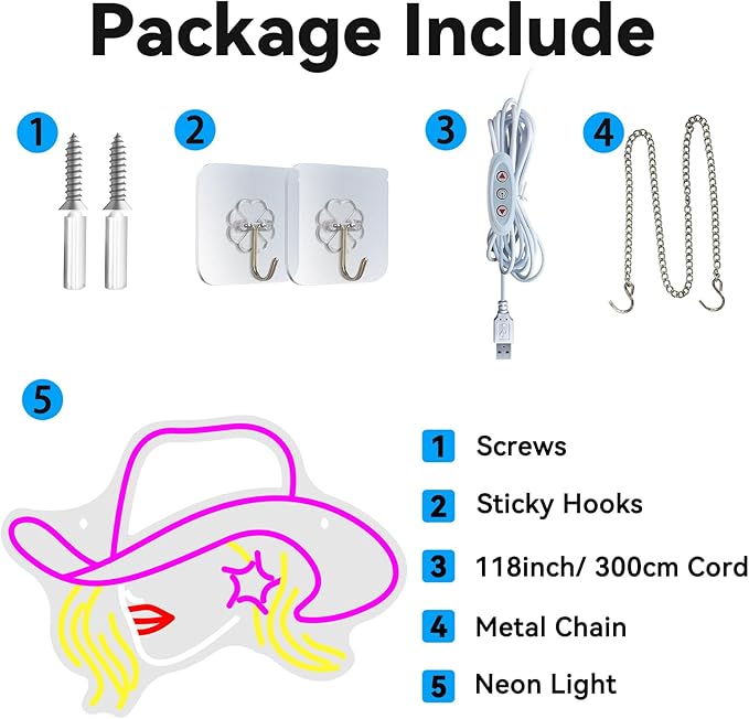Cowboy Hat Neon Signs for Wall Decor LED Pink Cowgirl Boot Neon Sign Pink Aesthetic Western Wall for Game Room Room Bar Party Birthday Gift (Cowboy Hat Girl)