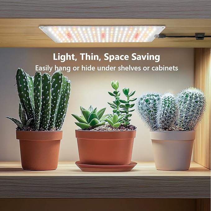 Aumtrly Grow Lights for Indoor Plants, 138 LED Full Spectrum Plant Lamp | for Seed Starting Growing, 6/12/16H Auto Timer, 5 Dimming Levels, 3 Light Modes, 2 Installation Methods, Use Under Shelves