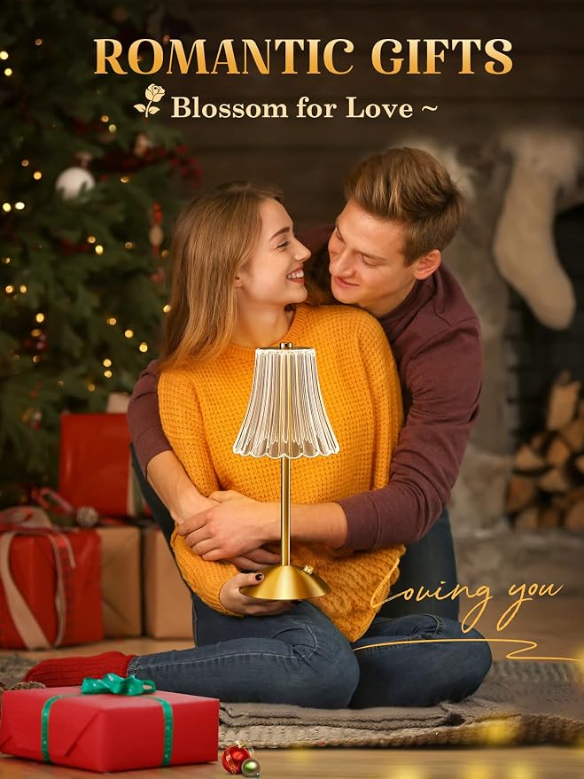 LED Table Lamp, 3200mAh Rechargeable Battery Operated, 30 Lighting Modes Bedside Light for Bedroom, Touch Control Nightstand Lamp, Small for Bedroom and Nightstand