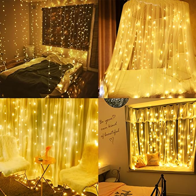 66Ft 200LED Plug-in Waterproof Fairy String Lights with 8 Lighting Modes - Indoor & Outdoor Decor for Bedroom, Girl’s Room, Garden, Party, Christmas - Warm White Twinkle Lights