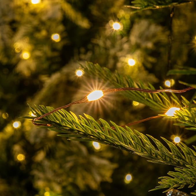 Plug in Fairy Lights with Remote 66FT 200 LED Waterproof Warm White Copper Wire Twinkle String Lights for Indoor Outdoor Christmas Tree Bedroom Porch Wedding Birthday Party Girl's Room