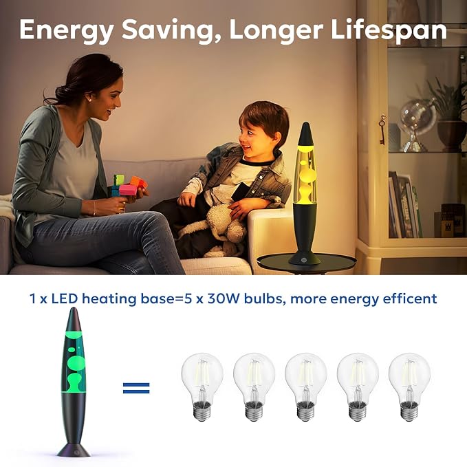 Large LED Liquid Motion Lamps 17 Colors Changing Lamp 16 Inch with Remote for Boy Girl Room Decor Red