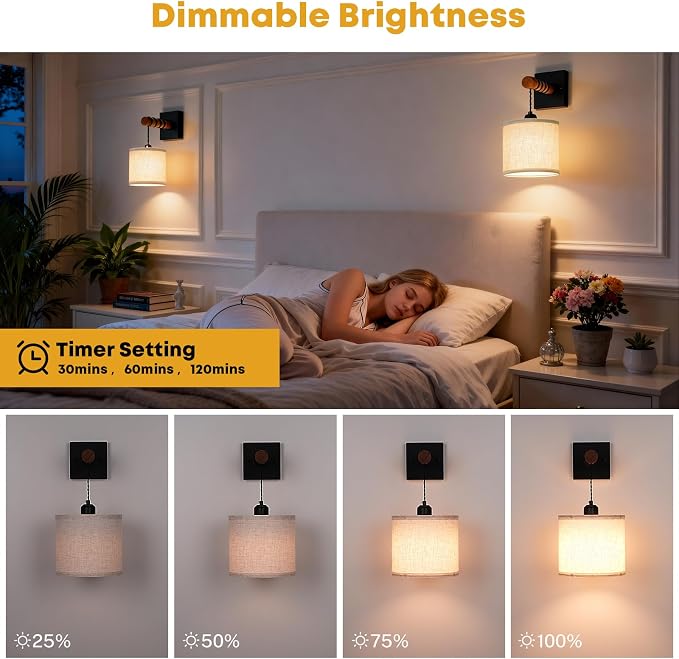 Battery Operated Wall Sconces Set of 2, 8000mAh Rechargeable Sconce RGB 15 Colors Dimmable Wall Sconce Wireless Battery Powered Sconces Decor Wall Lights for Living Room Bedroom Black