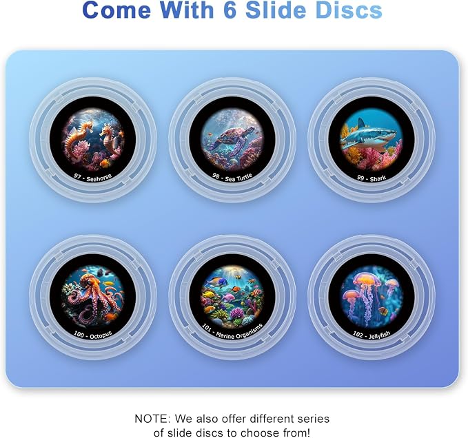 Galaxy Projector Pro Disc,Upgrade Ocean Version Realistic Discs,Planetarium Star Projector Night Light Discs,6 Film Discs 4K HD,for Kids Bedroom Ceiling Birthday Gifts (Device Not Included)
