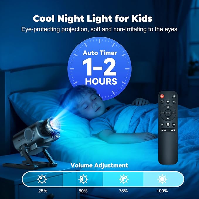 3D Galaxy Projector, 60 Scene Modes, Star Projector for Decor