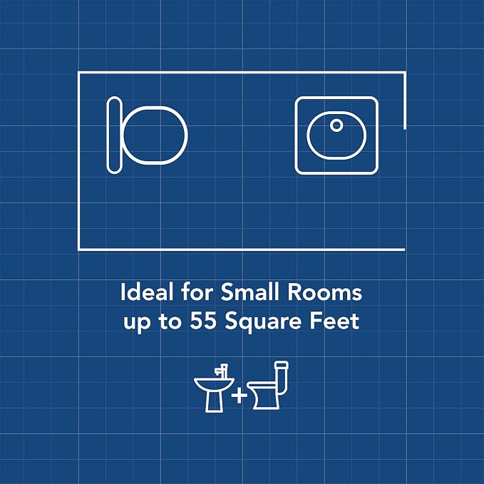 Broan-NuTone Bathroom Exhaust Fan with LED Light – Easy Retrofit Without Attic Access, Quiet 0.9 Sones, Effective Ventilation at 60 CFM ENERGY STAR Certified Moisture and Odor Control