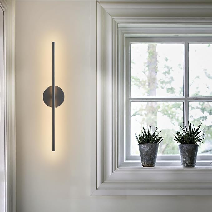 KARTOOSH Battery Operated Wall Sconces Set of Two Wireless Wall Lights | Rechargeable Wall Sconce with Remote 350°Rotate Dimmable 3000K LED Wall Lamp for Living Room, Bedroom