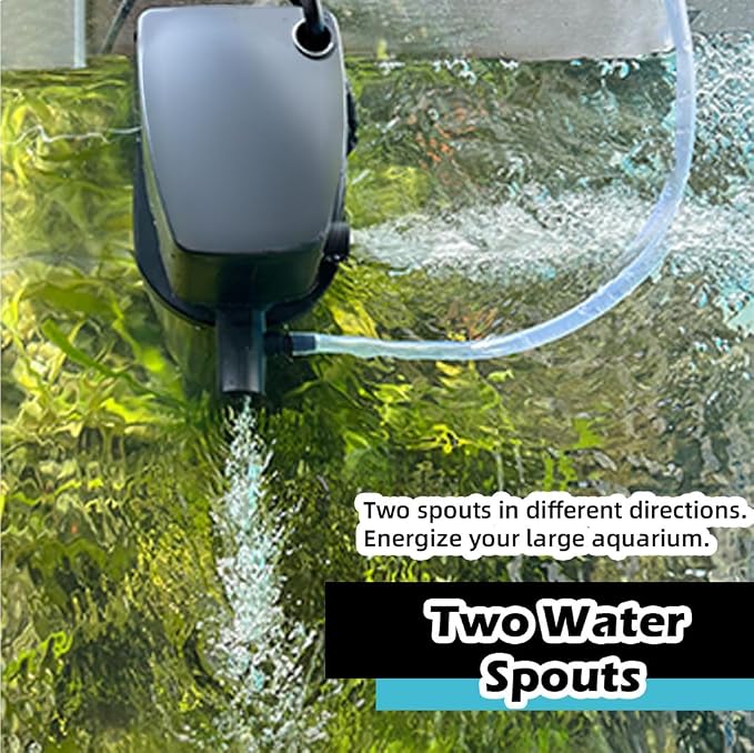 COOSPIDER Aquarium Filter with 9W U-V Light 600GPH for 100-500 Gallon Tank | Submersible Fish Tank Filter with 35W Powerful Pump for Green Clean, Turtle Tank, Oxygen Supply, Deodorization, Water Cycle