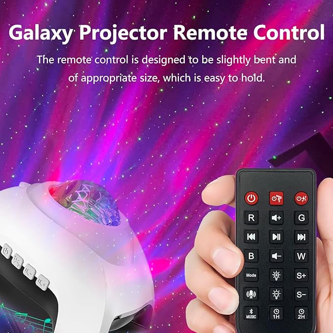 Replacement Remote Control Compatible with Rossetta Galaxy Star Projector-RT009 for Bedroom,LED Night Light Aurora Projector,Northern Galaxy Light Aurora Projector